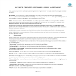 template topic preview image Licensor Oriented Software License Agreement