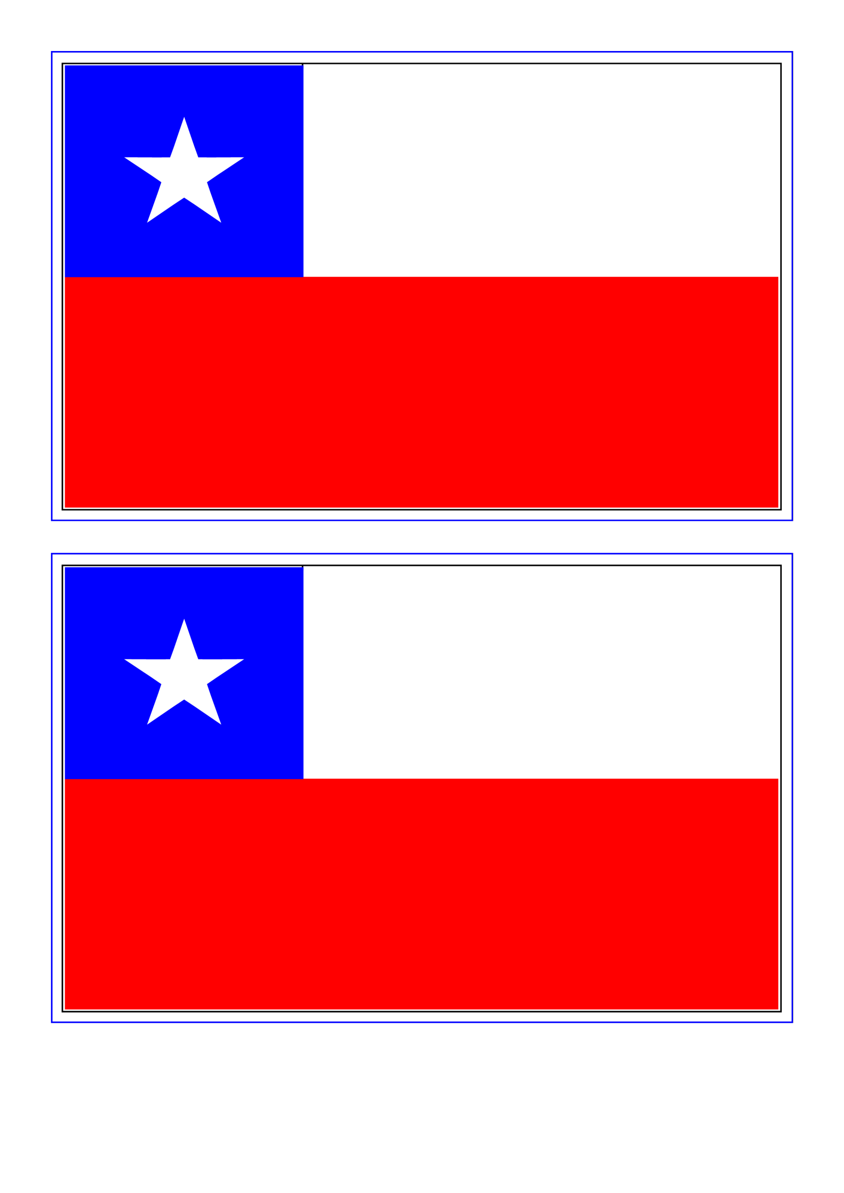 Chile Flag gratis en premium templates