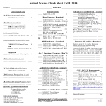 template topic preview image Animal Science Check Sheet