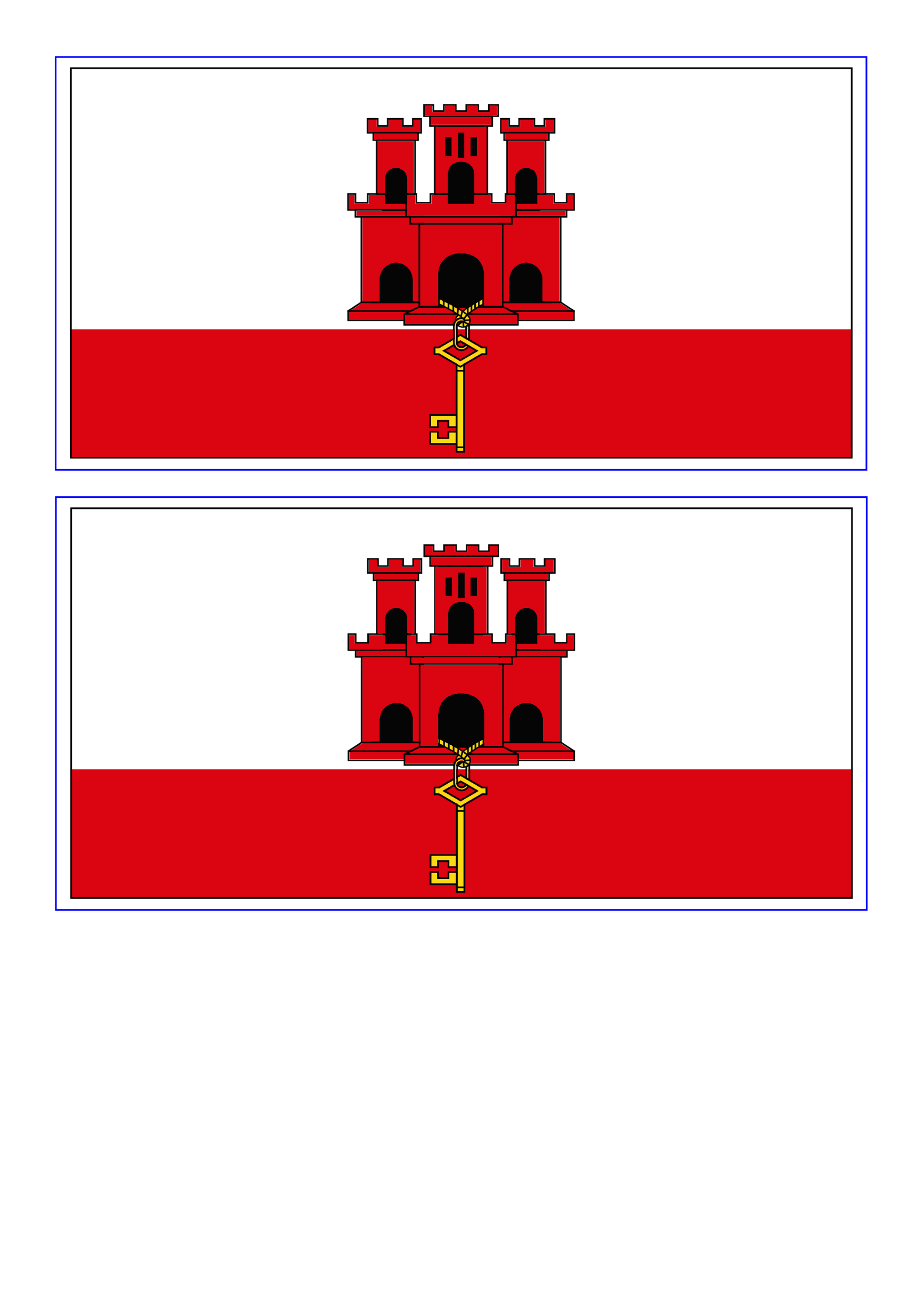 Flag of Gibraltar gratis en premium templates