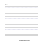 template topic preview image 大线横格书写纸