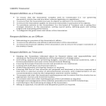 template topic preview image Treasurer Job Description Sample