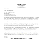 Police Officer Cover Letter gratis en premium templates