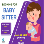 Babysitter Flyer Template gratis en premium templates