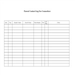 Parent Contact Log For Counselors gratis en premium templates