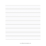 Vorschaubild der VorlageLined paper handwriting large lines