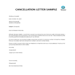 Cancellation letter sample gratis en premium templates