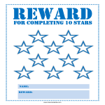 Star Reward Chart for Children gratis en premium templates