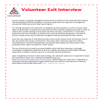 Volunteer Exit Interview Form gratis en premium templates
