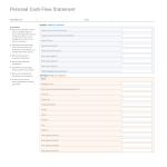 Personal Cash Flow Statement Format gratis en premium templates