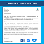 Job Counter Offer Letter gratis en premium templates