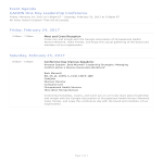 Leadership Event Agenda gratis en premium templates