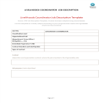 Livelihoods Coordinator Job Description gratis en premium templates