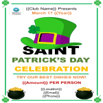 template topic preview image Microsoft St Patrick day flyer template free