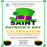 Vorschaubild der VorlageMicrosoft St Patrick day flyer template free