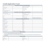 template topic preview image Credit Application Template