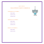 Halloween Party Schedule gratis en premium templates