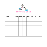 Printable Girl Chore Chart gratis en premium templates