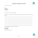 template topic preview image Employee Termination Form