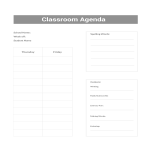 Class Room Agenda gratis en premium templates