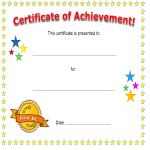 template topic preview image Blank Certificate Of Achievement