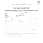 template topic preview image Youth Mentor Application Template