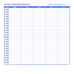 24 Hour Schedule gratis en premium templates