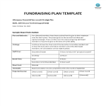 template topic preview image Sample Fundraising Plan