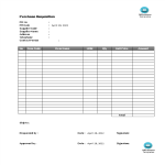 Purchase Requisition template gratis en premium templates