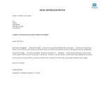 template topic preview image Introduction Letter of New Sales Representative