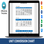 Unit Conversion Chart gratis en premium templates