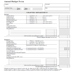 Annual Budget Form gratis en premium templates