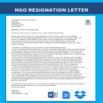 Vorschaubild der VorlageNonprofit Resignation Letter