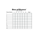 Bunco Score Sheet gratis en premium templates