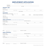 template topic preview image Generic Fillable Employment Application