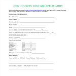 Printable Daycare Job Application gratis en premium templates