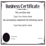 Business Certificate gratis en premium templates