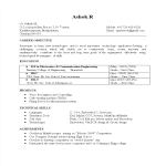 template topic preview image Electronics Engineering Fresher Resume Format