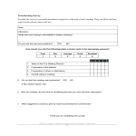 Post Meeting Survey gratis en premium templates