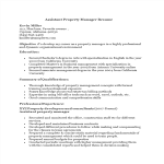 template topic preview image Assistant to a Property Manager Resume