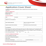 Application Cover Sheet gratis en premium templates