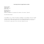 template topic preview image Nursing School Application Letter