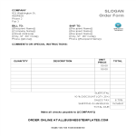 Blank Sales Invoice gratis en premium templates