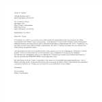 Standard Notice Resignation Letter gratis en premium templates