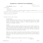 template topic preview image Residential Subcontractor Agreement in Word