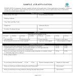 template topic preview image Sample Job Application Form
