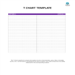 T Chart Template gratis en premium templates