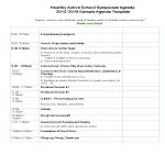 Active School Symposium Agenda template gratis en premium templates