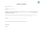 Affidavit gratis en premium templates