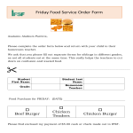 Food Service Order gratis en premium templates